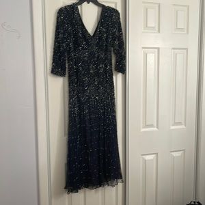 Beautiful sequin prom dress or ball room dress. Very classy!